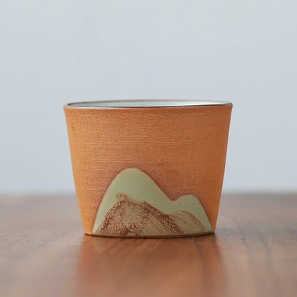 DecorBites™ Japanese Ceramic Tea Coffee Cup Porcelain Drinkware Mug - Single Pottery