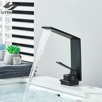 DecorBites™ Basin Faucet: Modern Single Hole Mixer Tap for Bathroom Washbasin - Hot and Cold Water