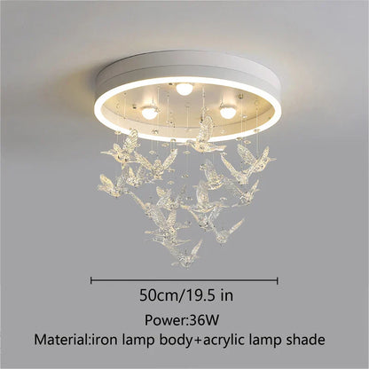 DecorBites™ Flying Bird Ceiling Light: Fashionable and Romantic Kid's Room Decor Lamp