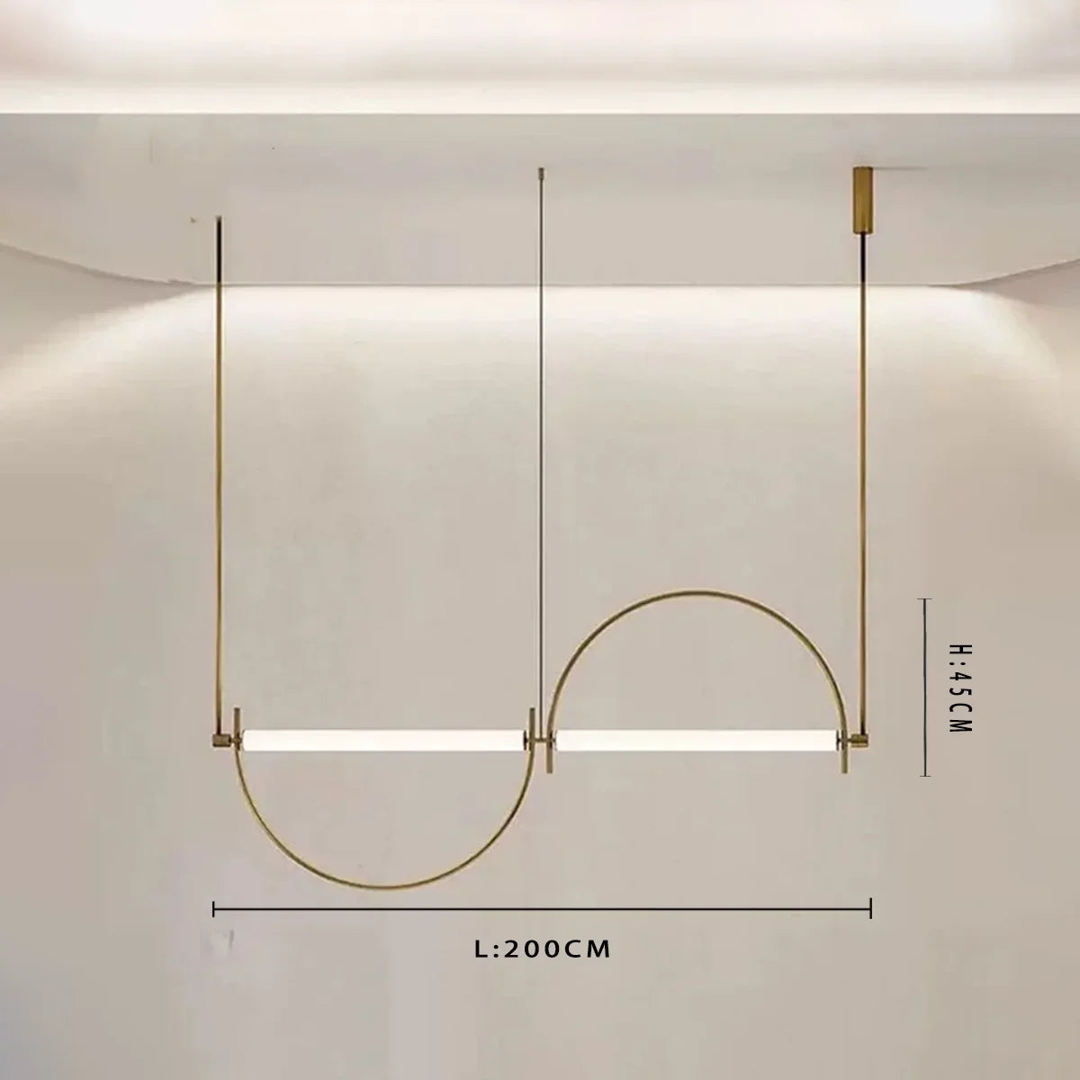 Minimalist Chrome Alloy LED Pendant Light