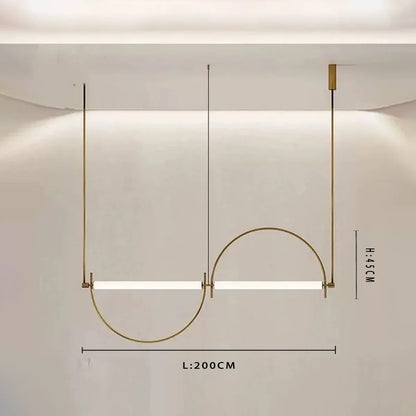 Minimalist Chrome Alloy LED Pendant Light