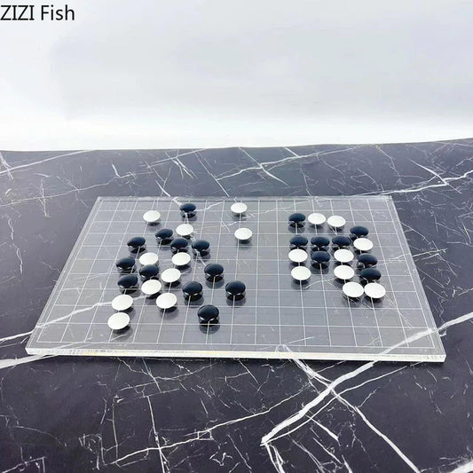 DecorBites™ Geometric Chess Set - Minimalist Chessboard & Pieces for Casual Games