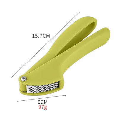 DecorBites™ Garlic Rammers: Manual Zinc-Alloy Press for Multifunctional Cuisine - Peel, Press, & Squeeze