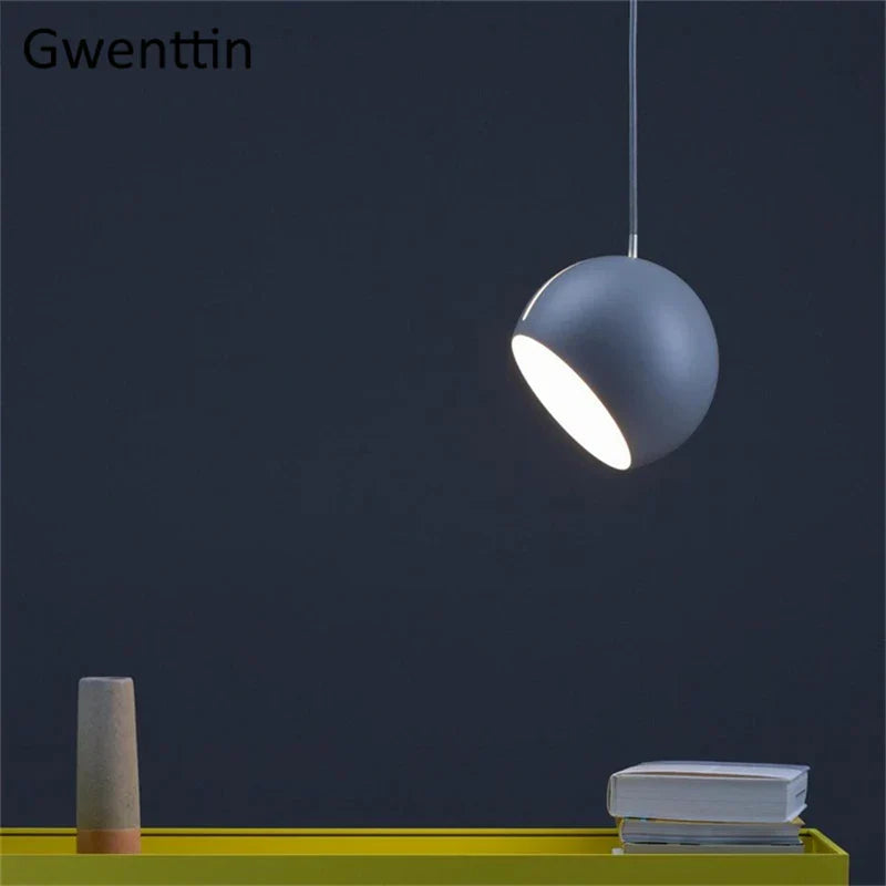 Gold Ball Pendant Light Nordic Modern Style