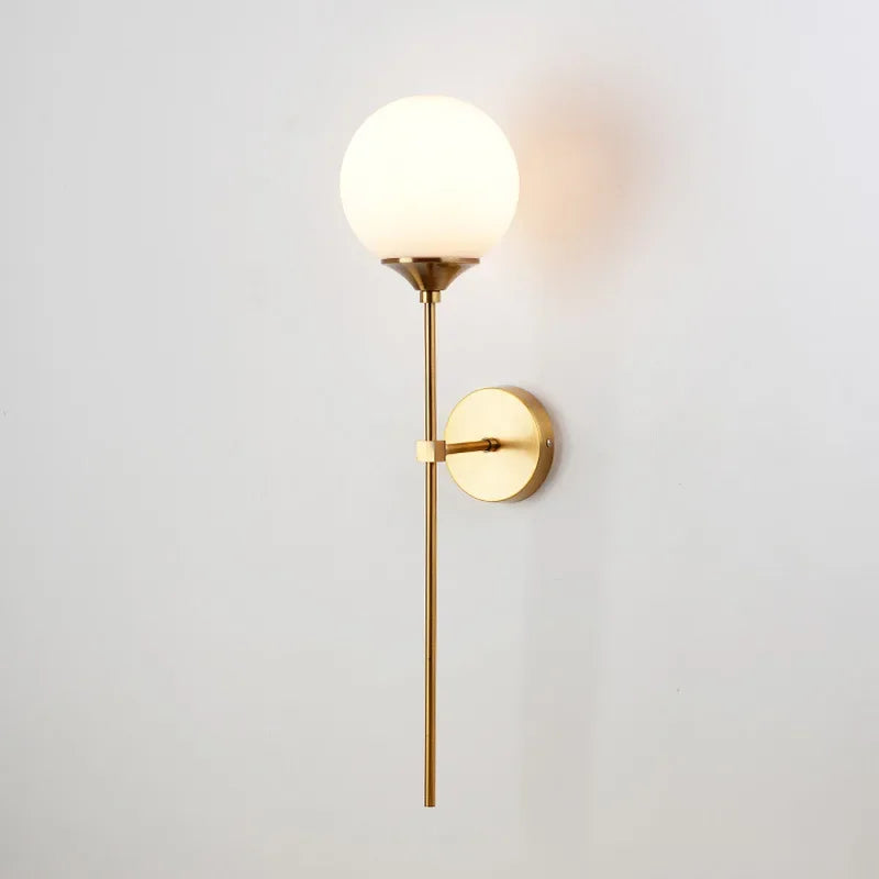 Round Glass Wall Sconce