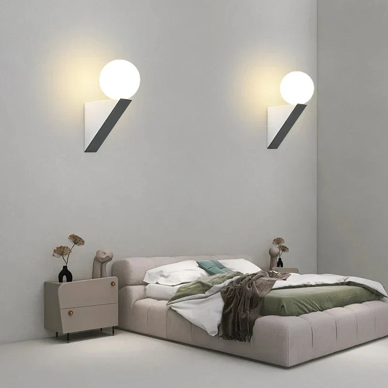 DecorBites™ Glass Ball Modern G9 LED Wall Sconce, 9W Indoor Wall Lamp for Bedroom Living Room