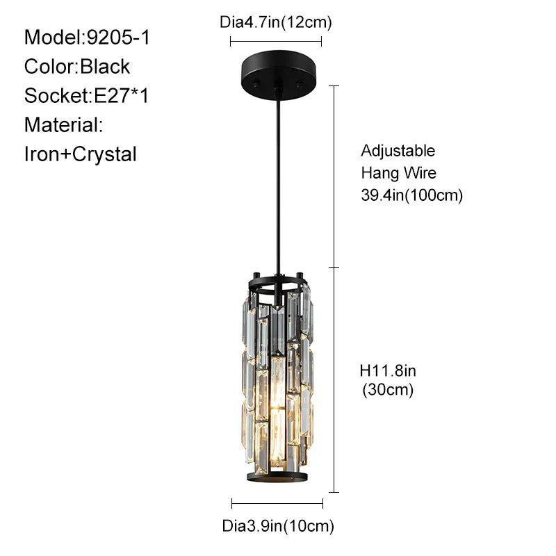 DecorBites™ Gold Crystal Chandelier: Elegant Dining Room Pendant Lighting