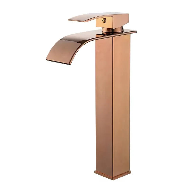Rose Gold Waterfall Faucet