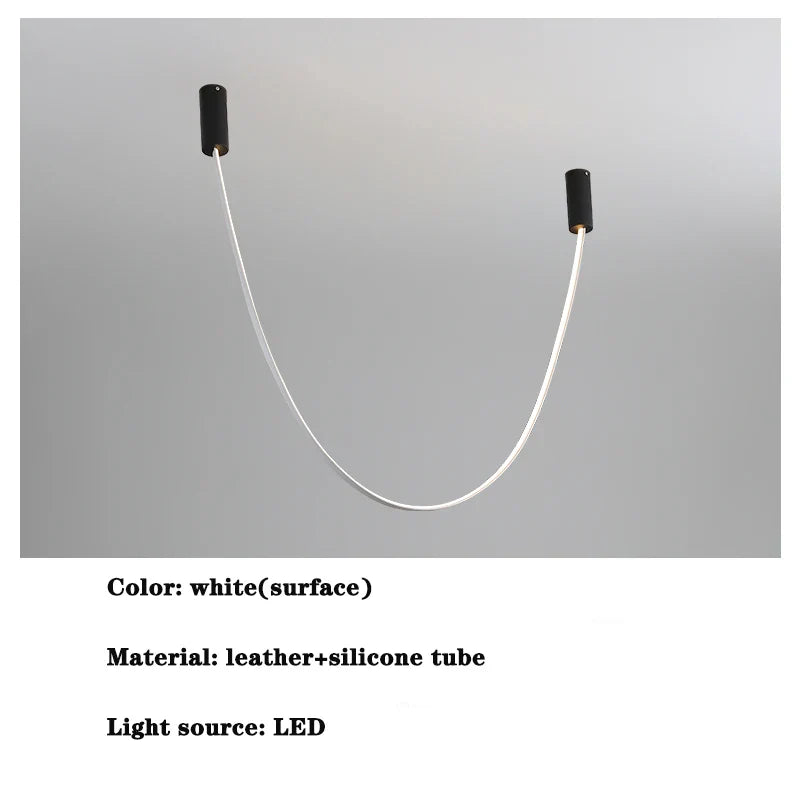Leather Minimalist Chandelier