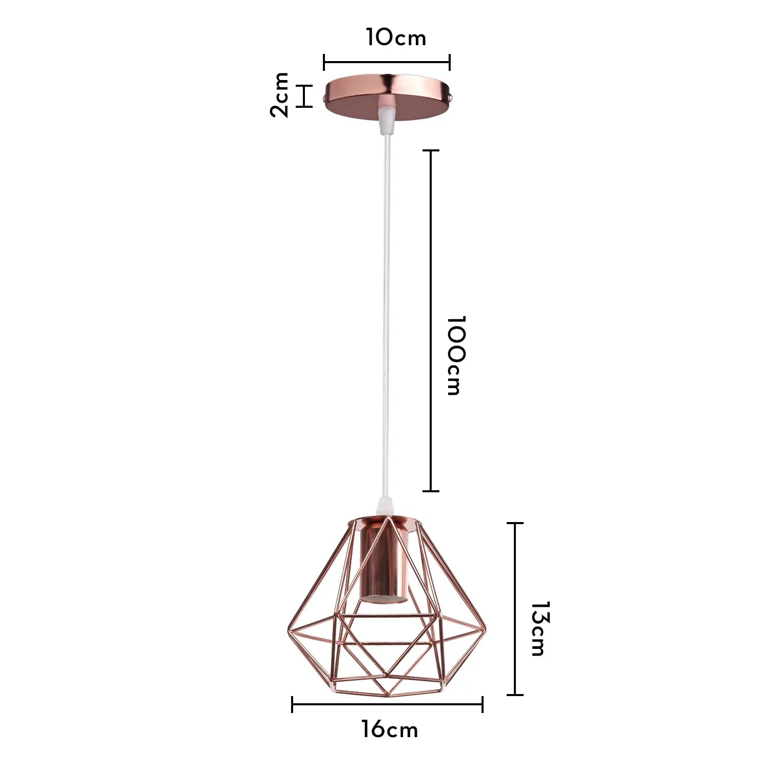 Gold Industrial Pendant Light Adjustable Height