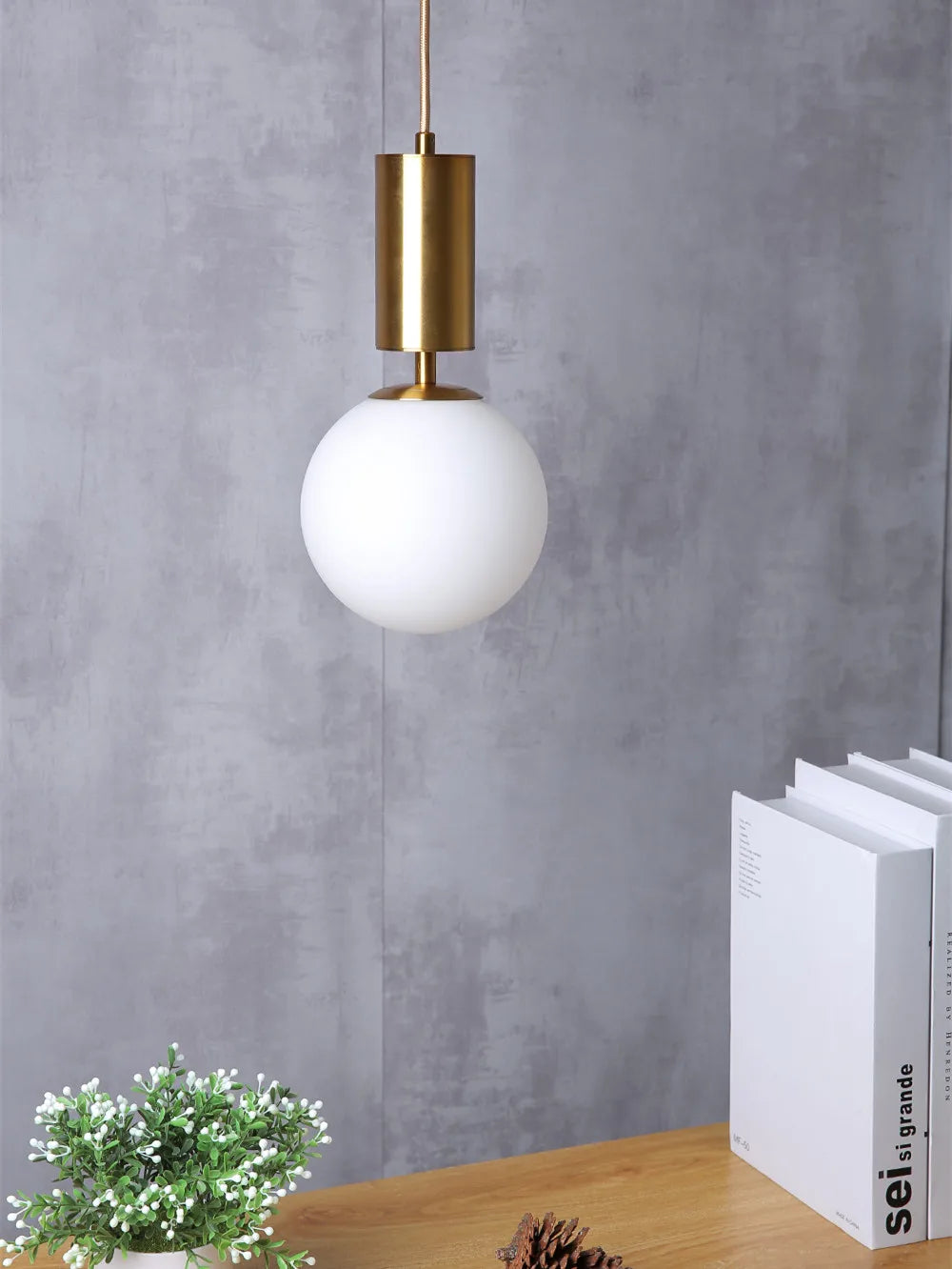Gold Ball LED Ceiling Chandelier