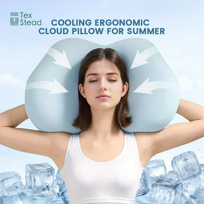 DecorBites™ Cloud Orthopedic Memory Foam Pillow with Washable Cover