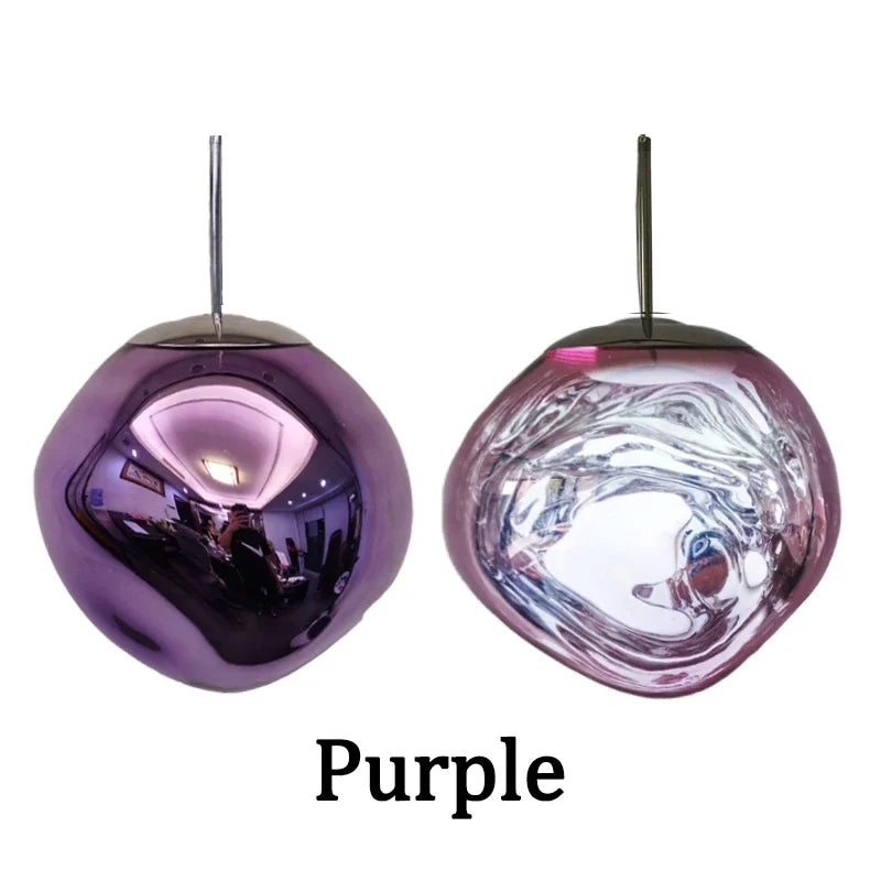 Glass Lava LED Pendant Light