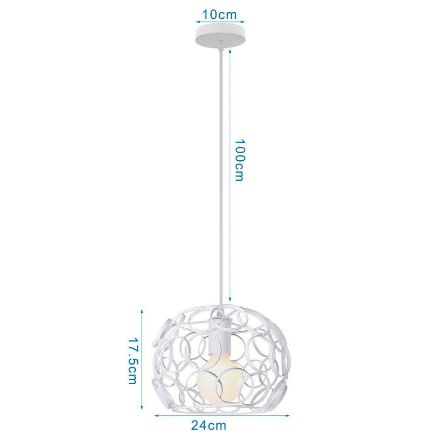 Chrome Ball Pendant Light Alloy Kitchen Style