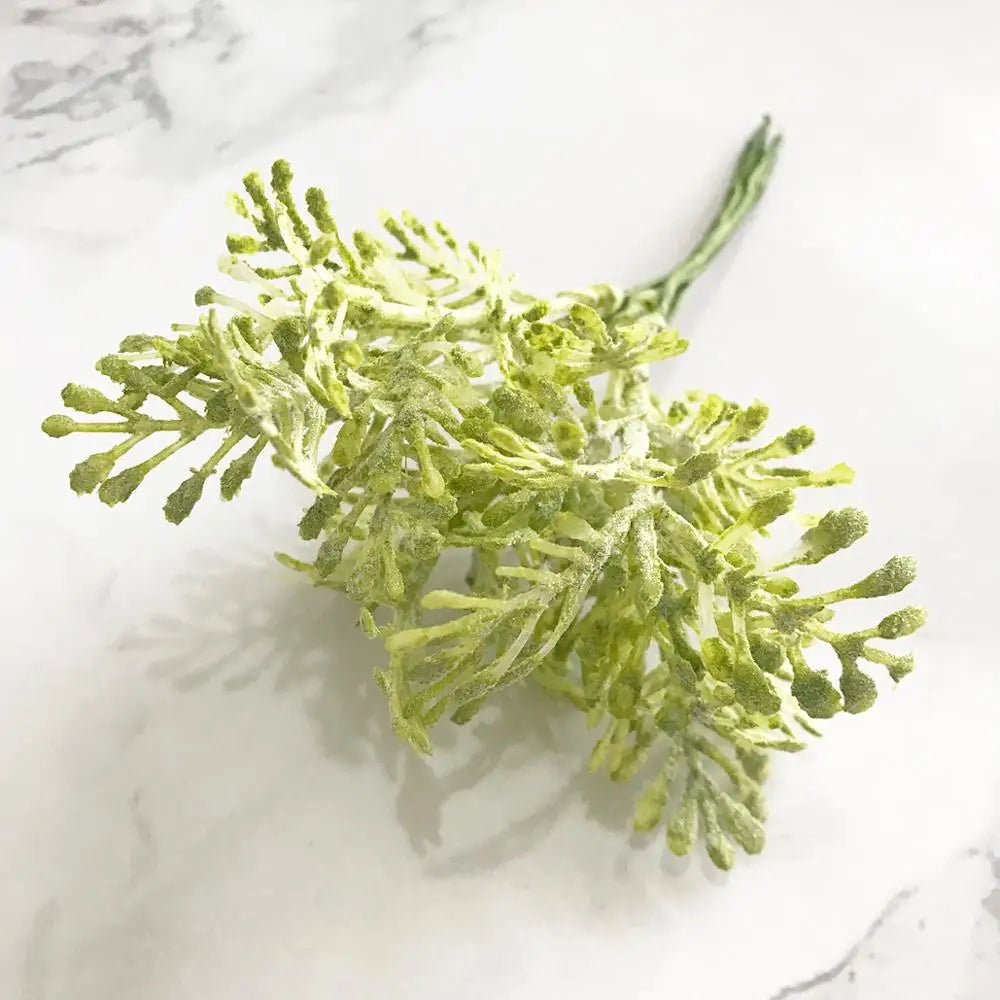 DecorBites™ Green Plant Flower Cherry Stamen Berries Bundle for DIY Decor and Gifts