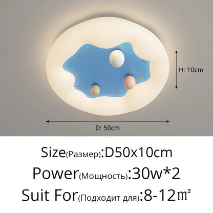 DecorBites™ Kids Room Chandelier Remote Dimable Ceiling Lights