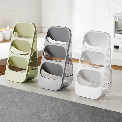 DecorBites™ 3-Tier Cutlery Rack - Kitchen Utensil Organizer