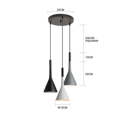 DecorBites™ LED Chandeliers: 3 Pendant Lights Kitchen Dining Room Art Decor Hanging Lamp