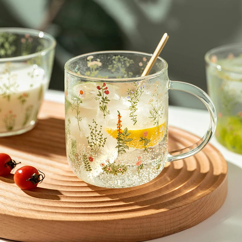 Glass Scale Heat-Resistant Cup