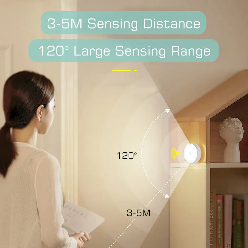 White Motion Sensor Light 3-in-1 Cabinet LED