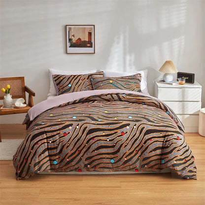 DecorBites™ Cosmos Luminous Bedding Set King Queen Double Single Duvet Cover Dream Quilt