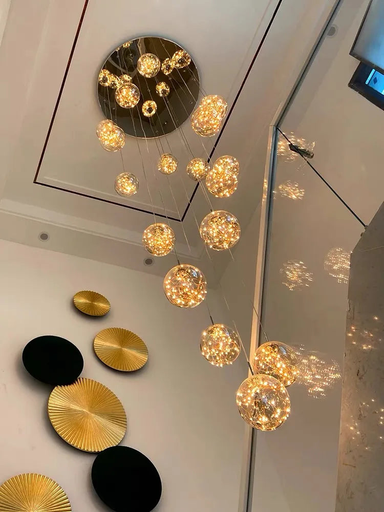 Gypsophila LED Glass Chandelier Pendant