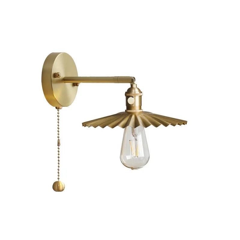 DecorBites™ Adjustable Copper Wall Sconce Edison Lamp LED - Modern Bedroom Bathroom Light