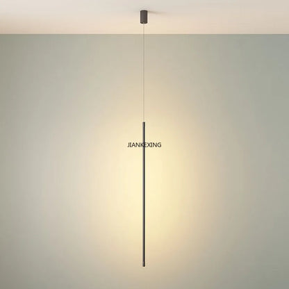 DecorBites™ LED Line Chandelier: Nordic Creative Lighting for Living Room & Bedroom
