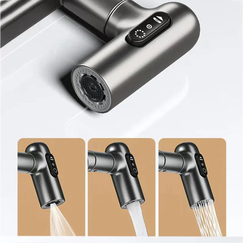 LED Rotating Basin Faucet