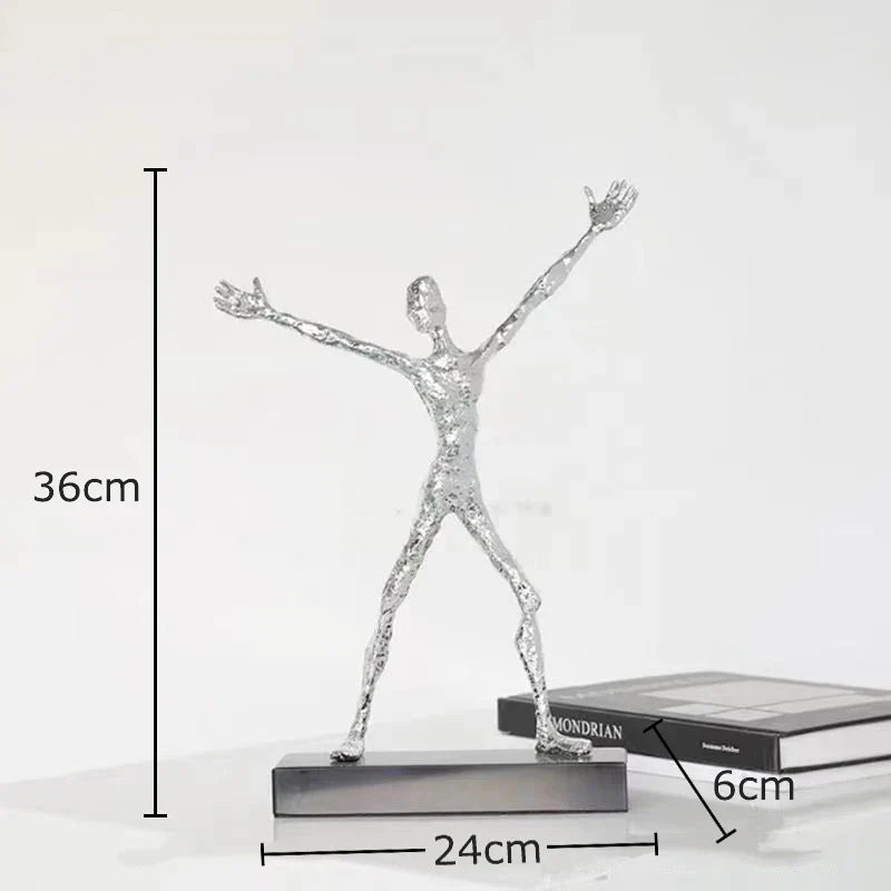 DecorBites™ Abstract Lovers Sculpture Desk Ornament Home Decor Aesthetic Figure