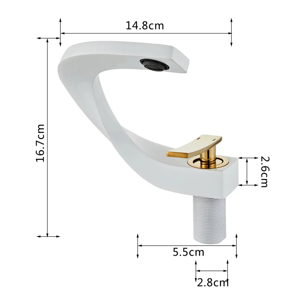 Gold Deck Bathroom Faucet