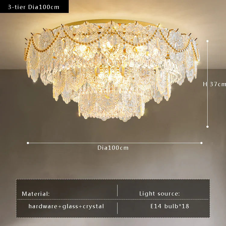 Gold Vintage Ceiling Chandelier