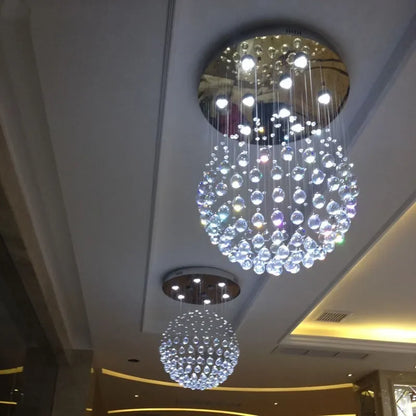 DecorBites™ Crystal Ball LED Chandelier for Home Décor Lighting