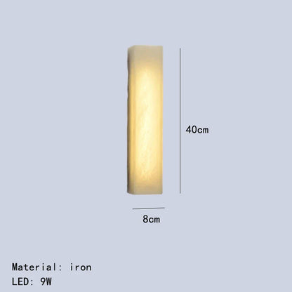 DecorBites™ Cuboid Marble LED Wall Lamp for Bedroom, Restaurant, Stairs - Dimmable Iron Lighting