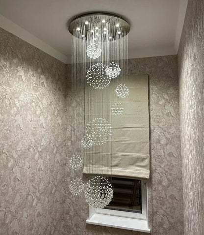 DecorBites™ Crystal Ball Chandelier - Large Lustre De Cristal Design - D80xH300cm