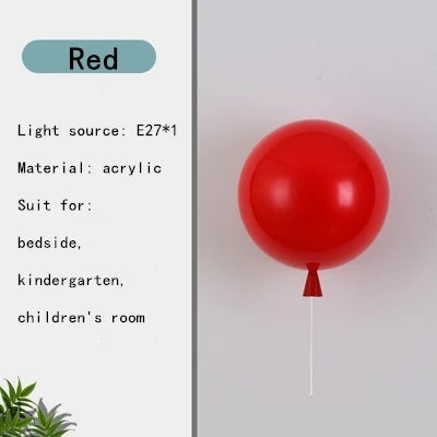 DecorBites™ LED Balloon Ceiling Lamp: Kid-Friendly E27 Lighting Options.