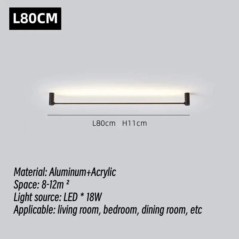 DecorBites™ LED Strip Wall Lamp for Living Room Bedroom Ceiling, Modern Minimalist Atmosphere