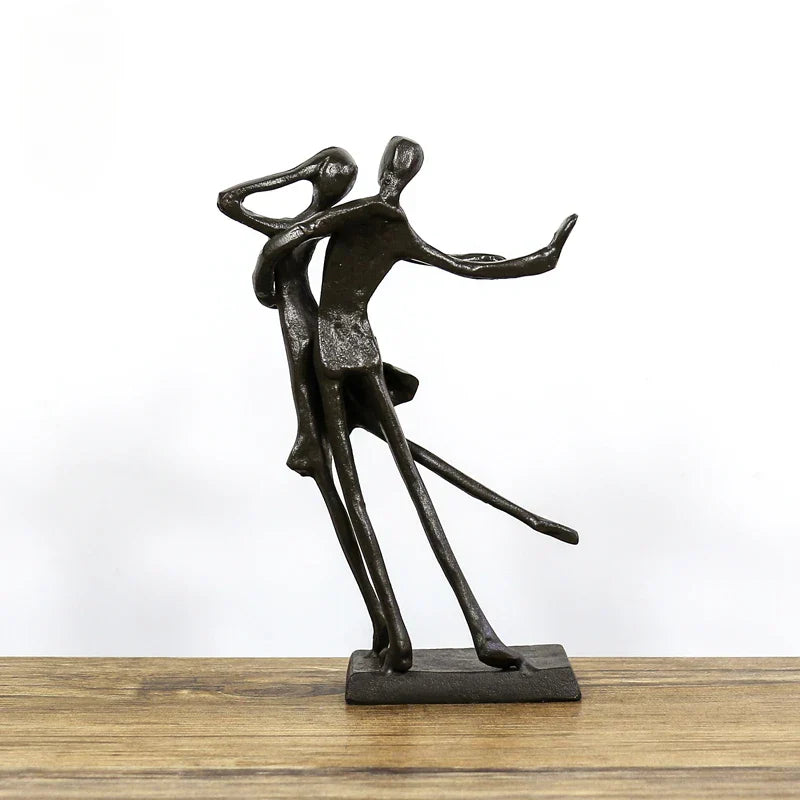 DecorBites™ Couple Dancers Portrait Sculpture - Pas De Deux Home Decor & Anniversary Gift