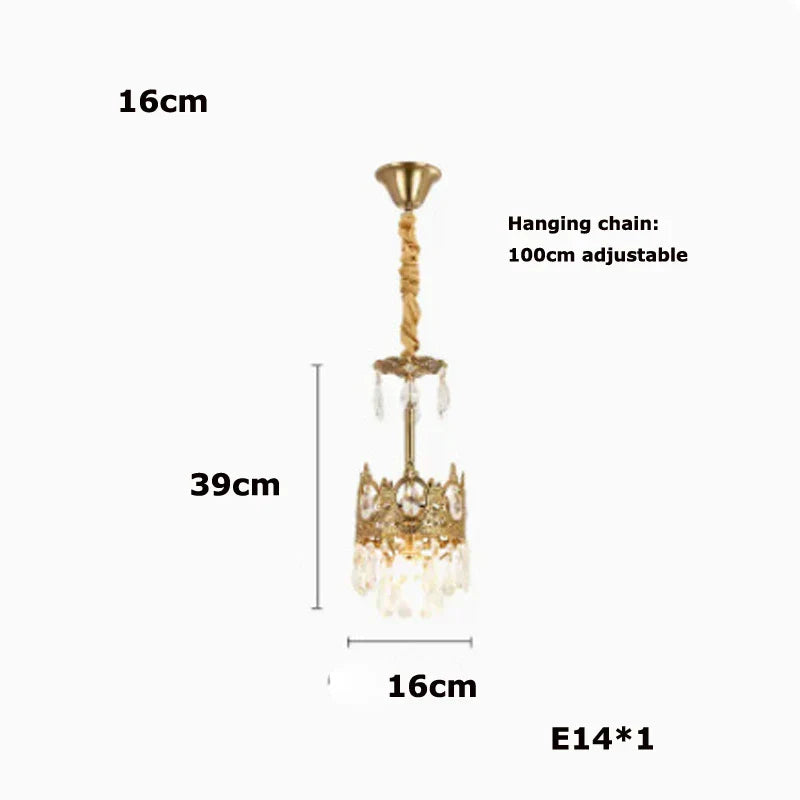 DecorBites™ Crystal LED Pendant Light for Living Room
