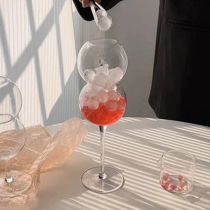 DecorBites™ Heart Love Glass Mug Set - Couple Cups, Bird & Cocktail Glass Tea Coffee Cup