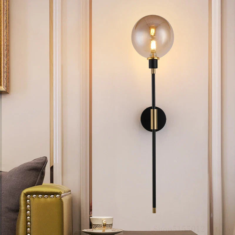 DecorBites™ Glass Ball Wall Lamp for Modern Home Decor & Lighting Fixture