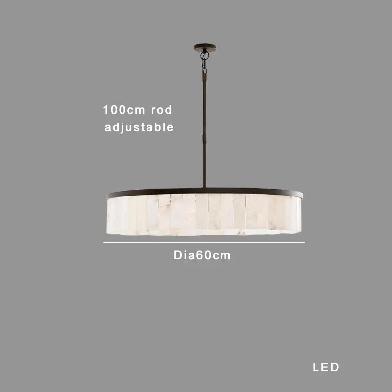 DecorBites™ Gold Marble Ceiling Pendant Light Round Elegant Luxury Hanging Lamp