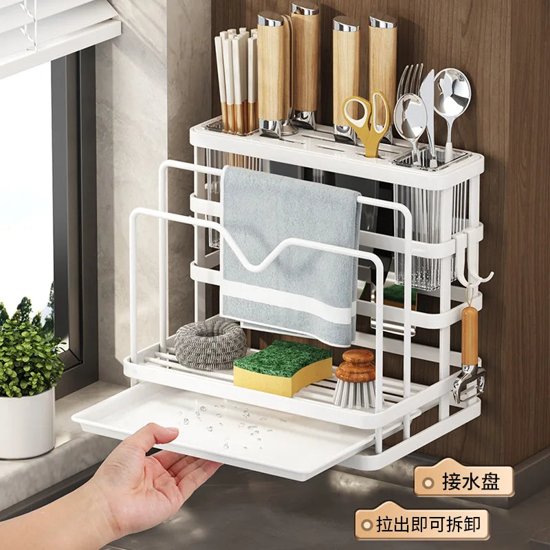 Metal Sink Knife Holder