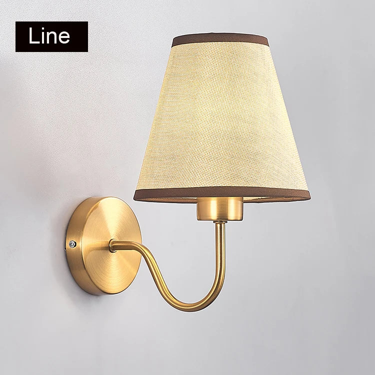 Gold Nordic Wall Lamp For Bedrooms And Hallways