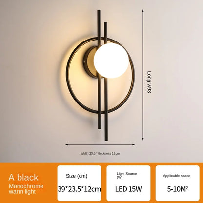 DecorBites™ Glass Ball LED Wall Lamp Modern Light Luxury Home Decor Fixture