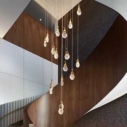 DecorBites™ Gourd Shaped Crystal Chandelier for Living Room & Restaurant