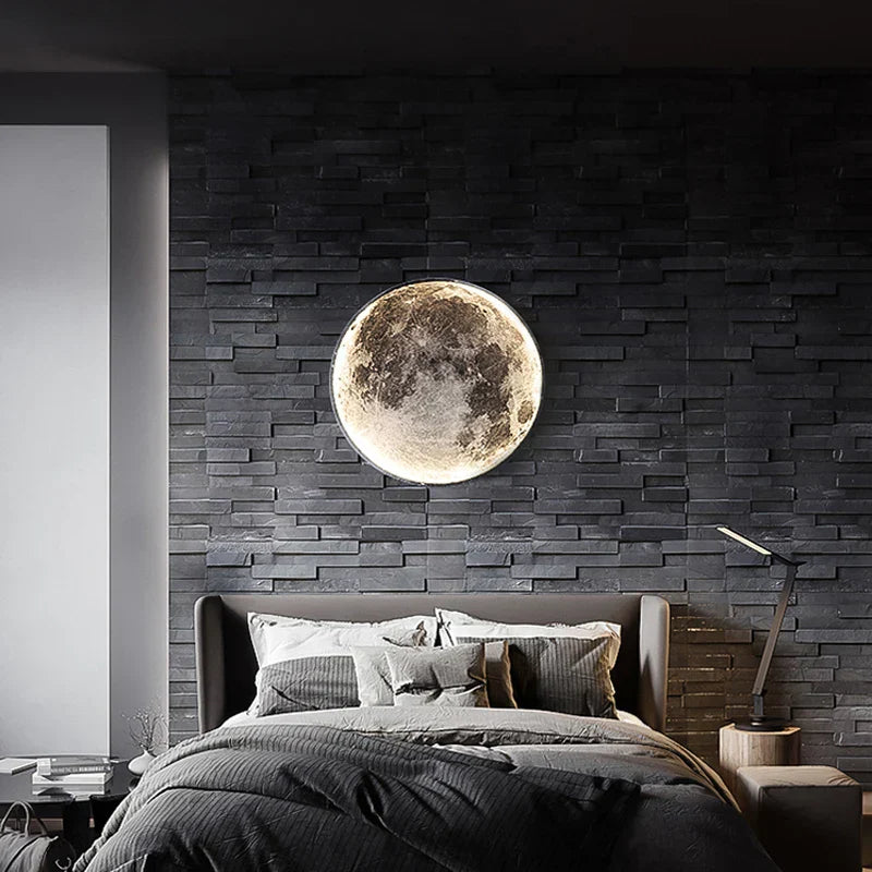 DecorBites™ Creative Moon Earth LED Wall Lamp for Modern Living Spaces