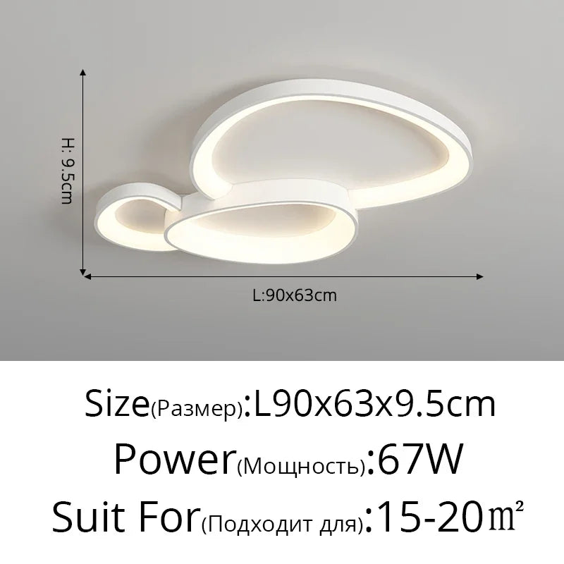 Remote LED Ceiling Chandelier