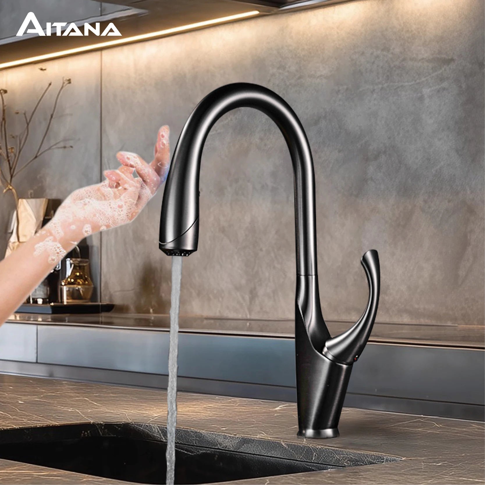 Brass Touch-Control Faucet