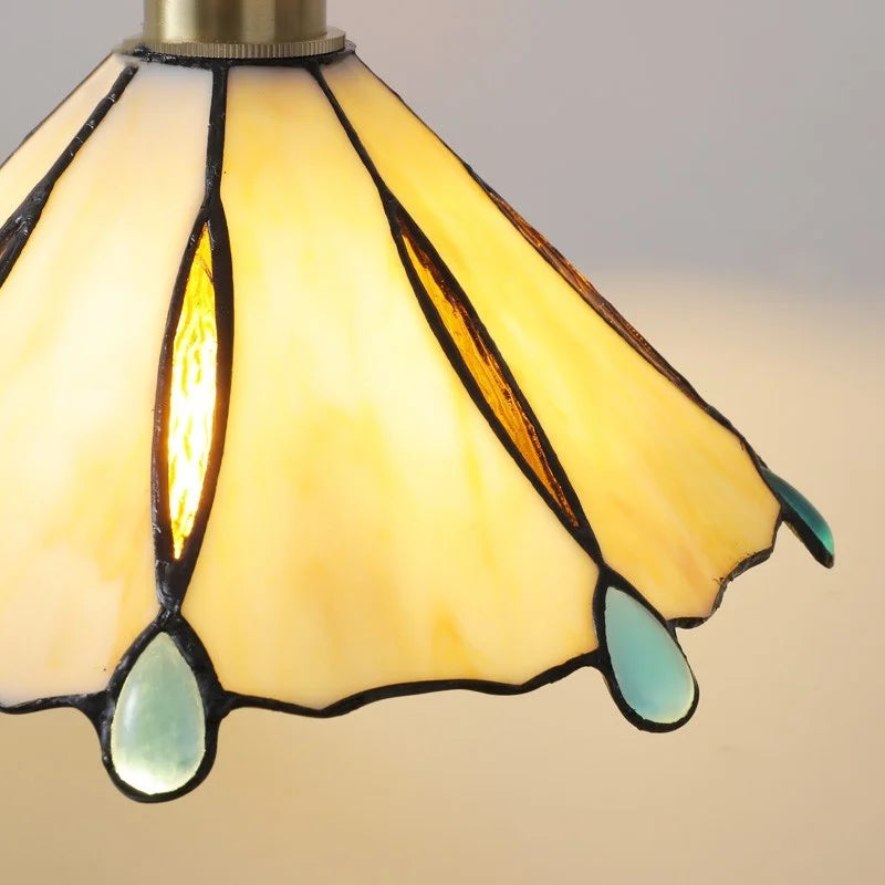DecorBites™ Glass Copper LED Pendant Lamp for Dining Room, Nordic Modern Hanging Light Fixtures